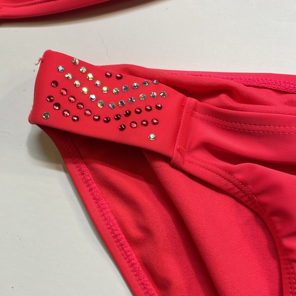Miss Me womens Bikini 2 piece Rhinestones 2 piece swim suit Sz S/M - Picture 9 of 13